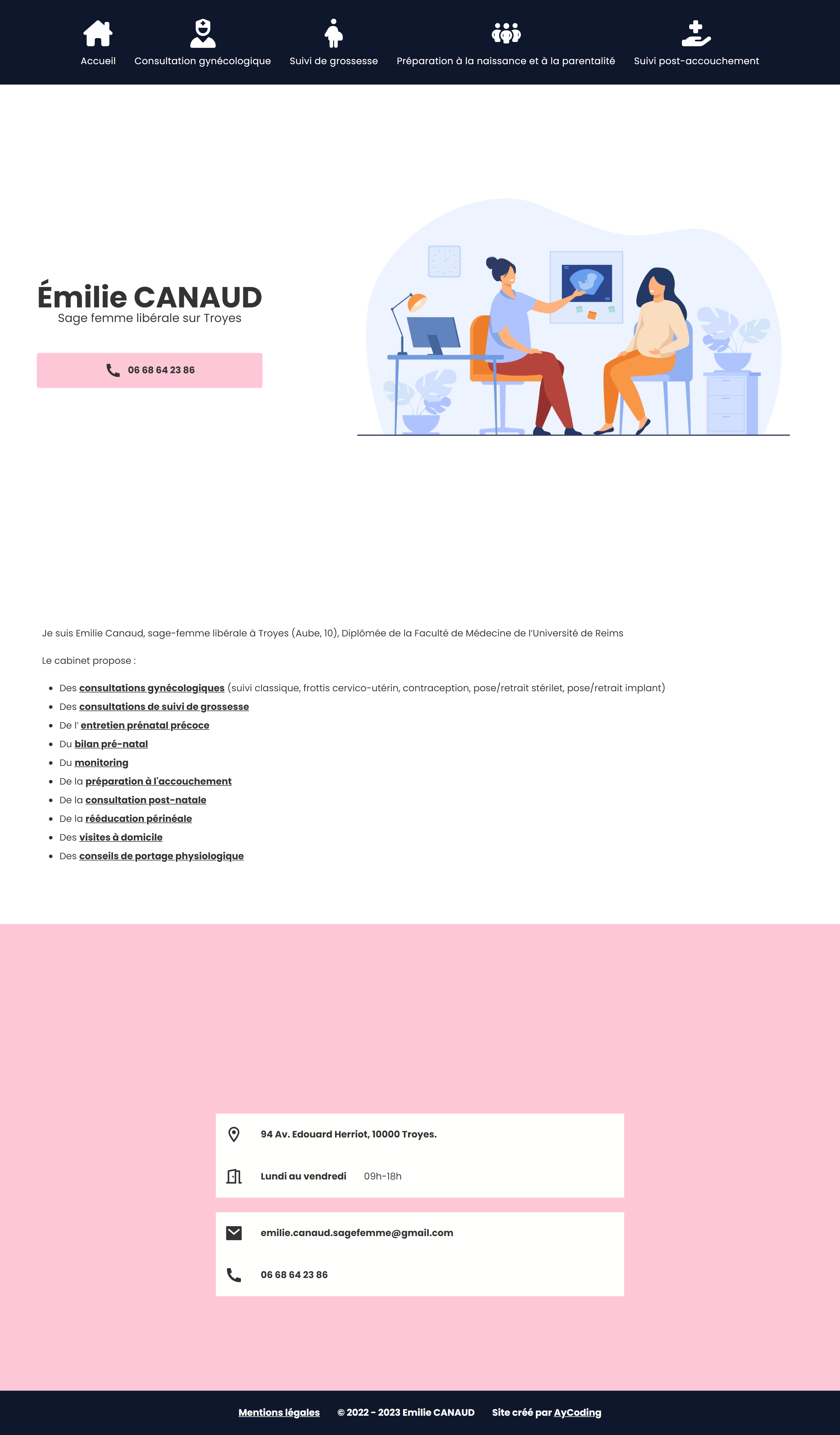 Image du projet Webmaster Sage-femme